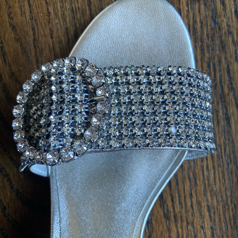 Kate Spade Silver Embellished Women's Sandals - Picture 2 of 4